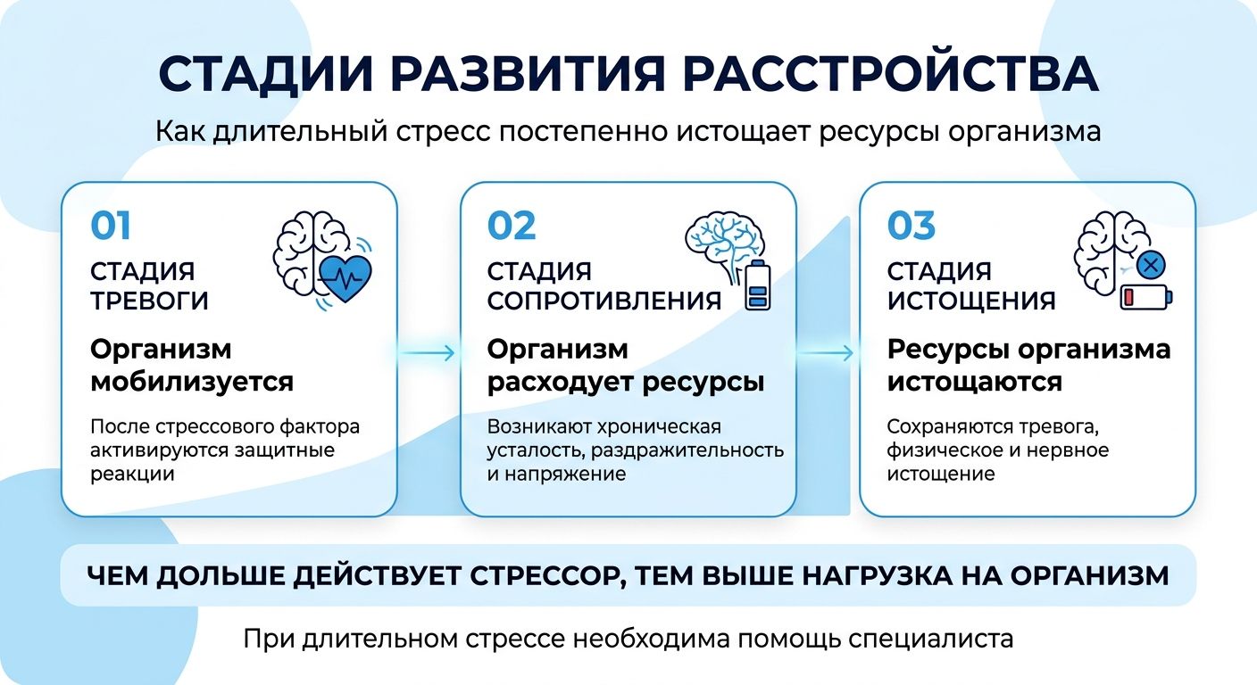 Лечение стресса во Владикавказе инфографика